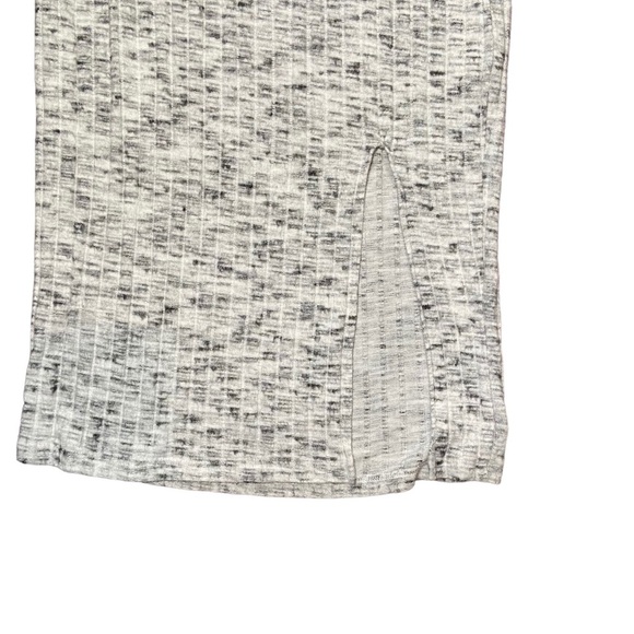 ASOS Design Ribbed Column Knit Maxi‎ Skirt  Size 4 Grey White - Picture 2 of 5